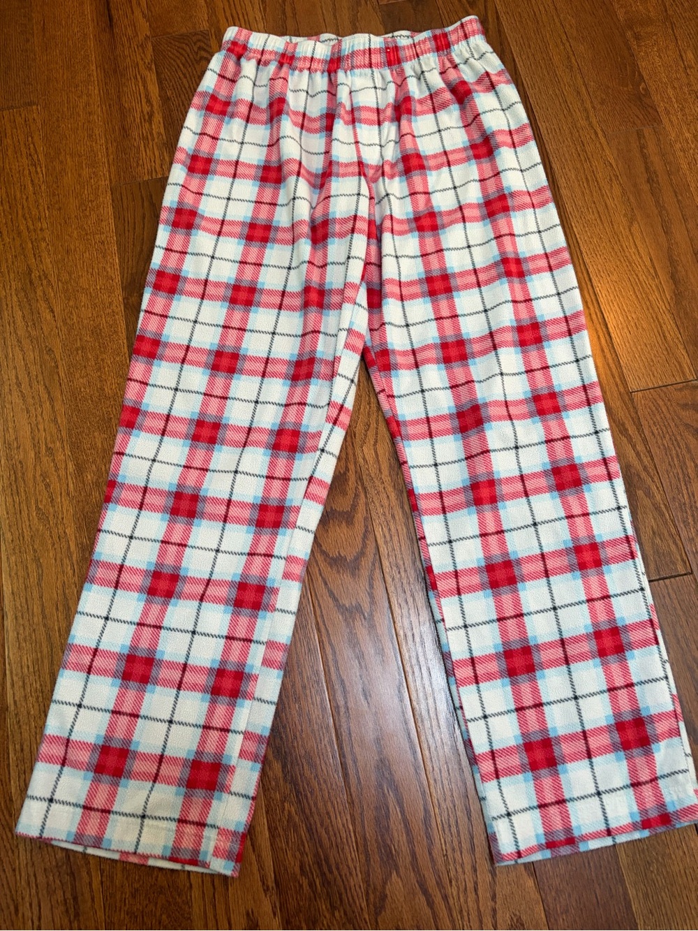 Wondershop Red and White Plaid Fleece Pajama Bottoms Men’s M